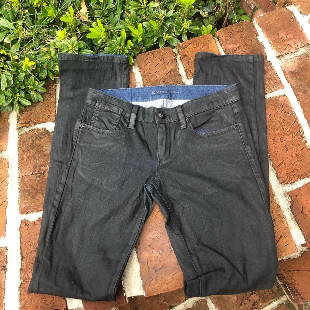 BCBGMaxAzria May skinny icy night wax jeans sz 28